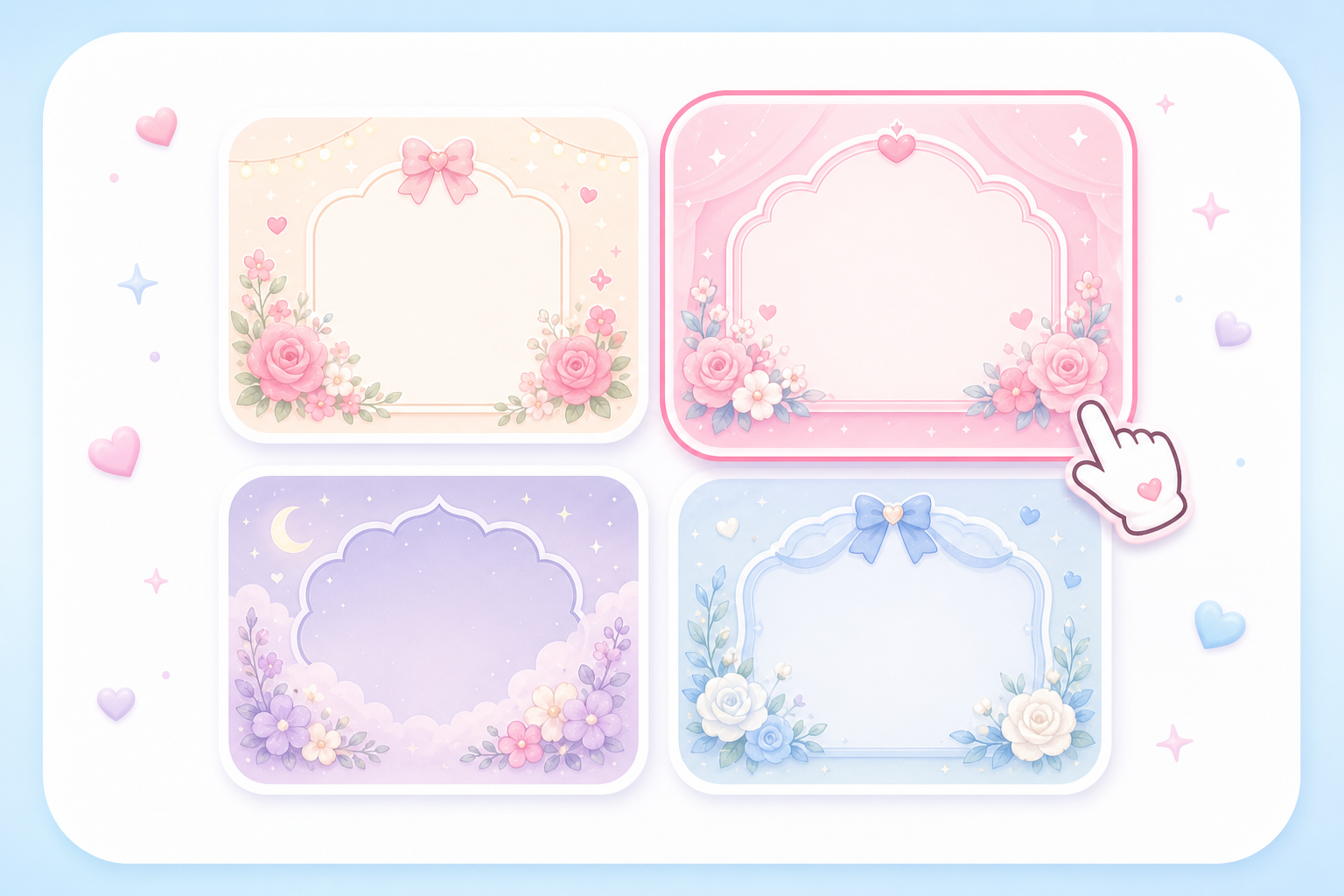 Choosing a cute invitation template